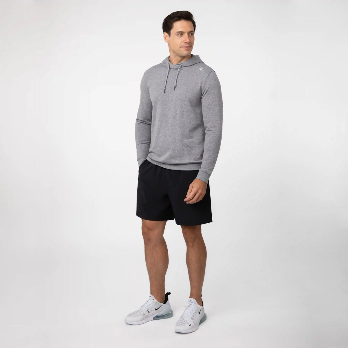 Hesi Performance Hoodie | Heather - Everest Grey/Stainless Steel
