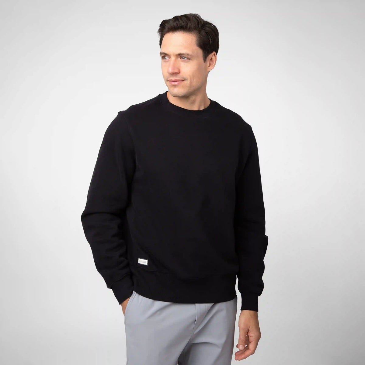 Ready Crewneck | Solid - Midnight Black