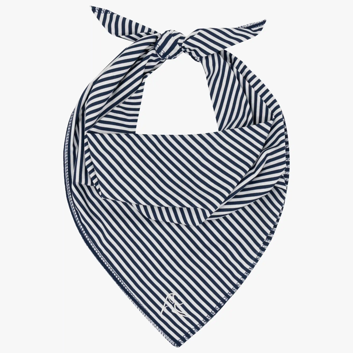 The Birdie Stripe | Performance Bandana | The Birdie Stripe - Fleet Navy/White