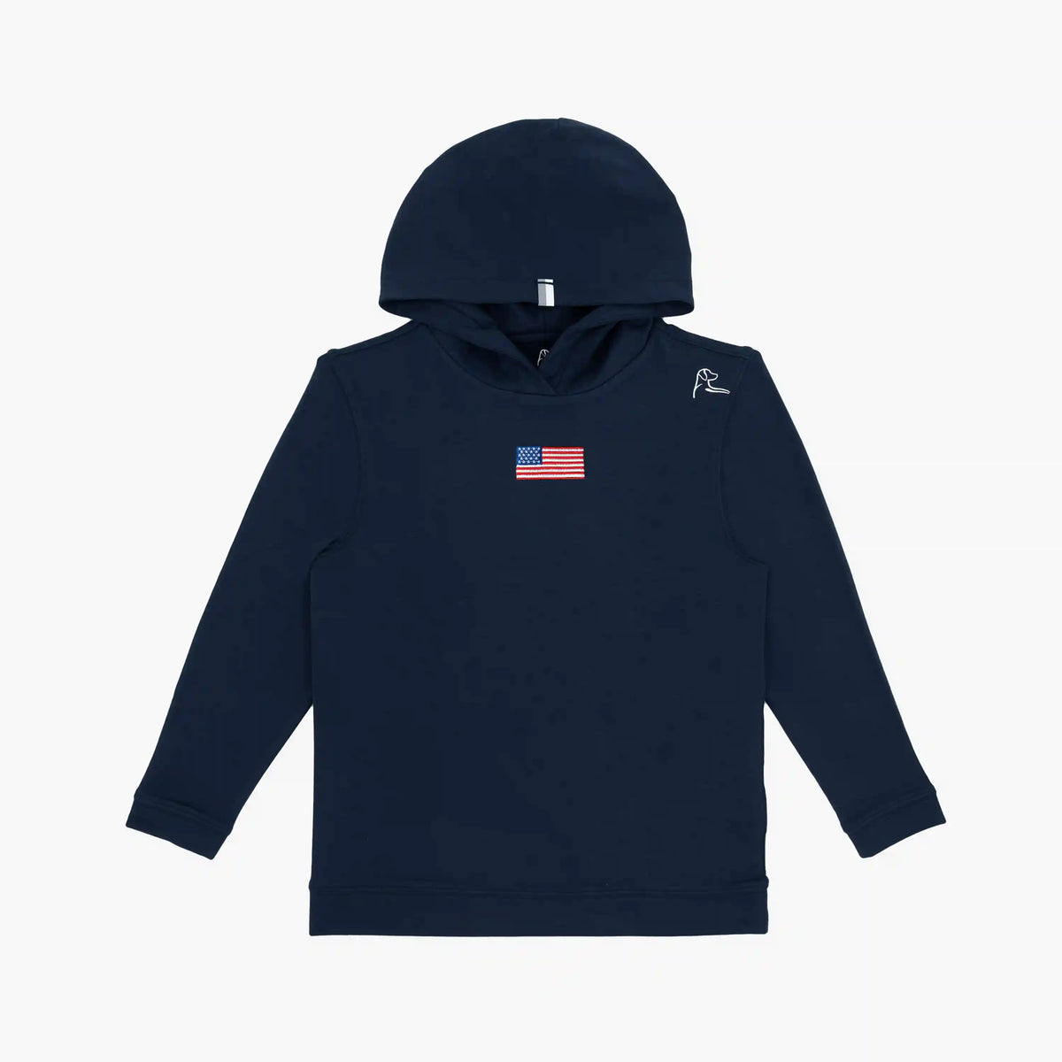 Youth Hesi Performance Hoodie | Solid - Fleet Navy USA - USA 3 RED