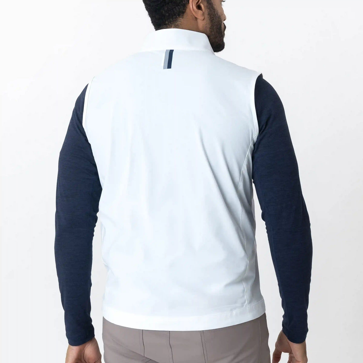 Brookline Lightweight Vest | Solid - White/Fleet Navy