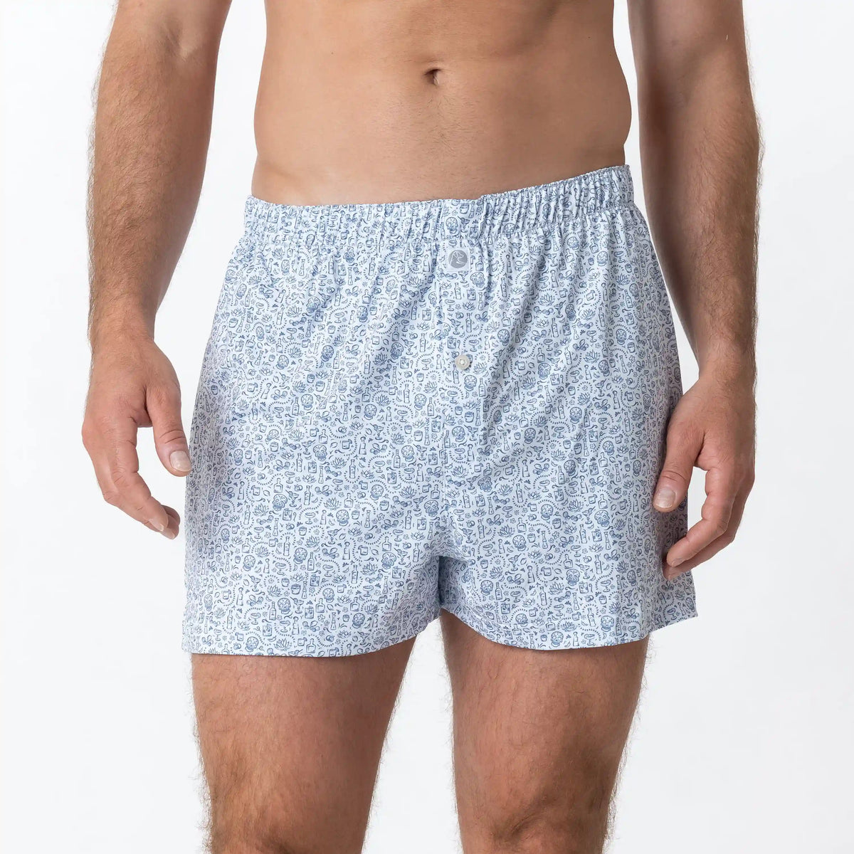 Breeze Performance Boxer | The Tequila - White/Short Stop Blue