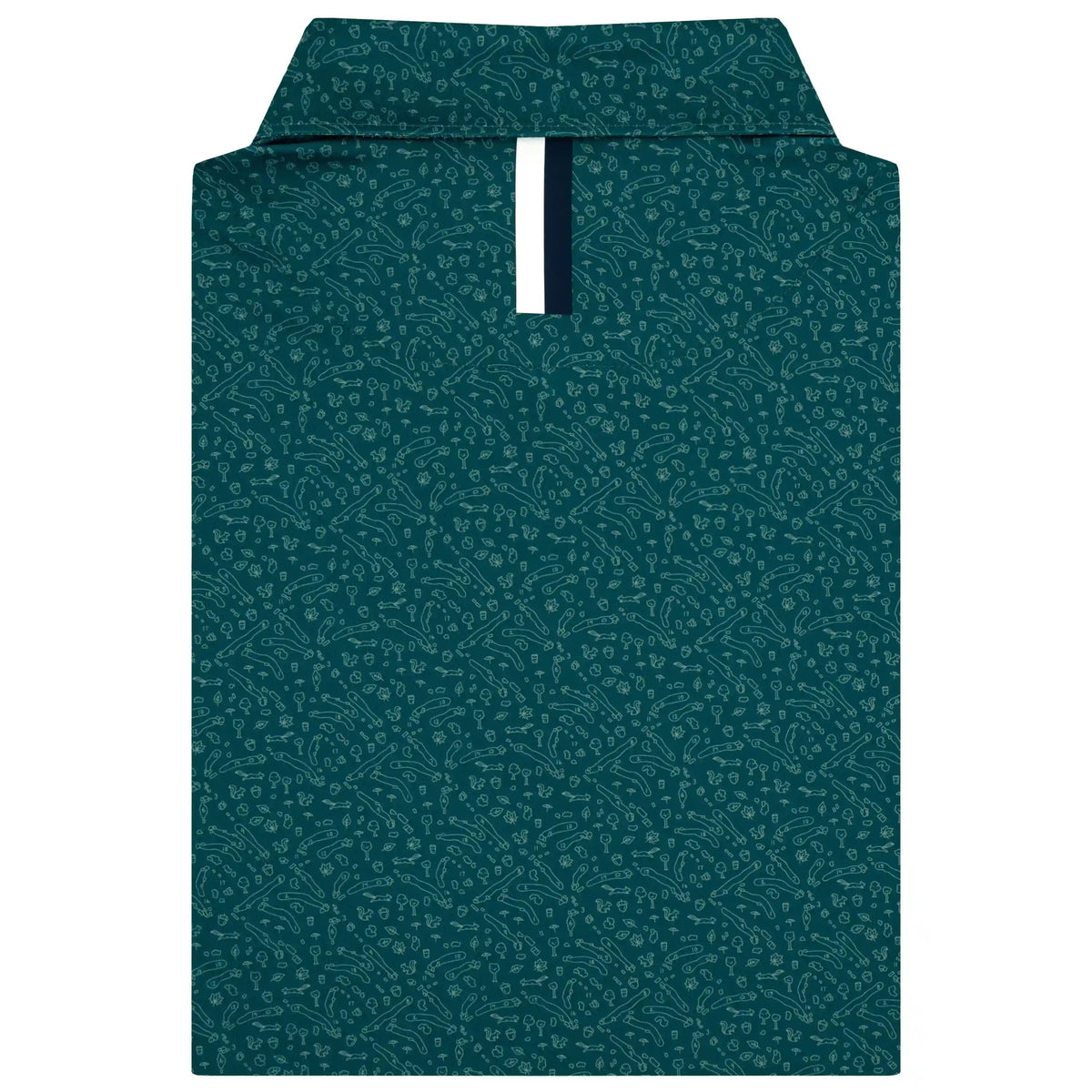 The Fall Fairway | Performance Polo | The Fall Fairway - Midnight Green/Bullfrog Green