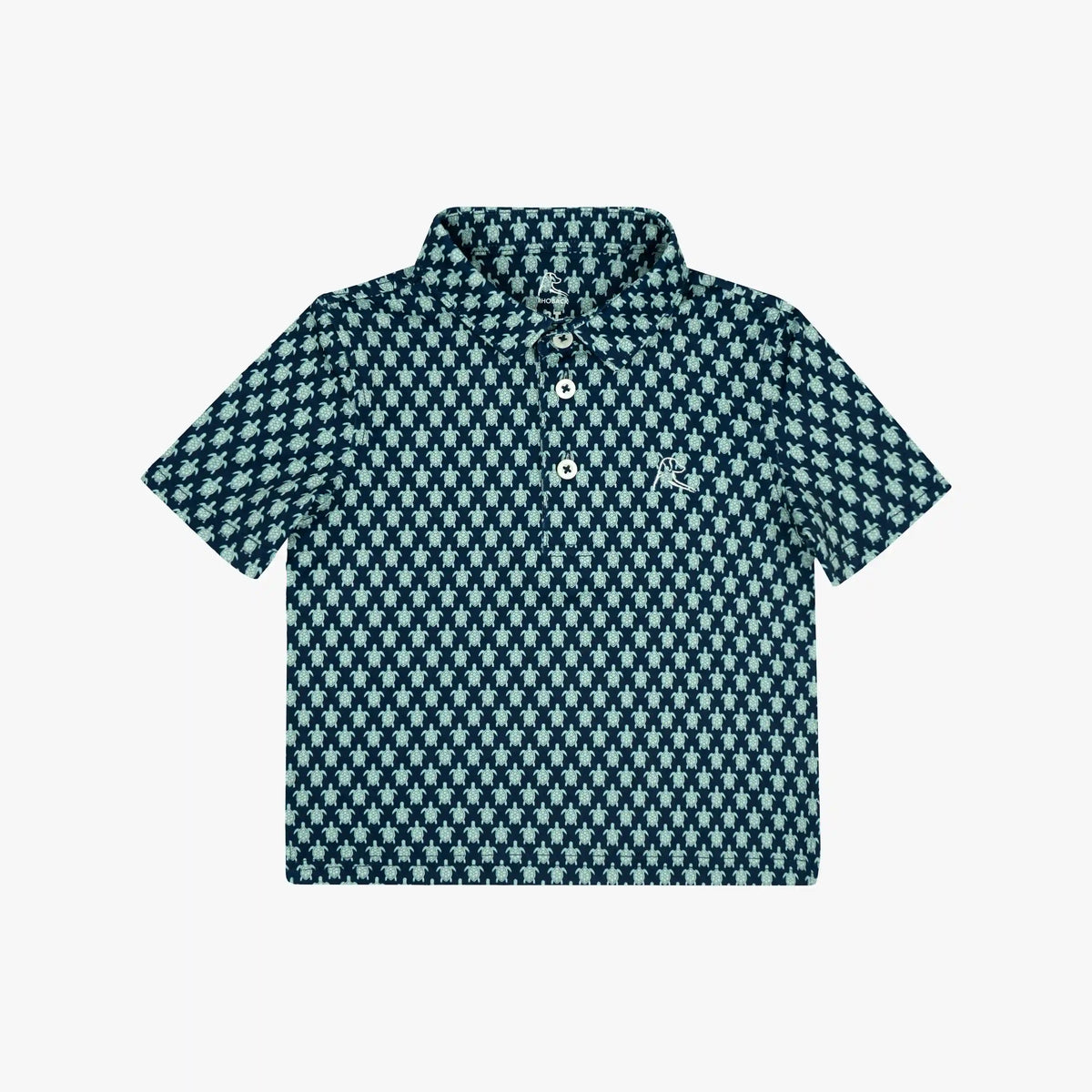 The Lil' Noggin | Performance Polo | The Noggin - Fleet Navy/Antigua Green