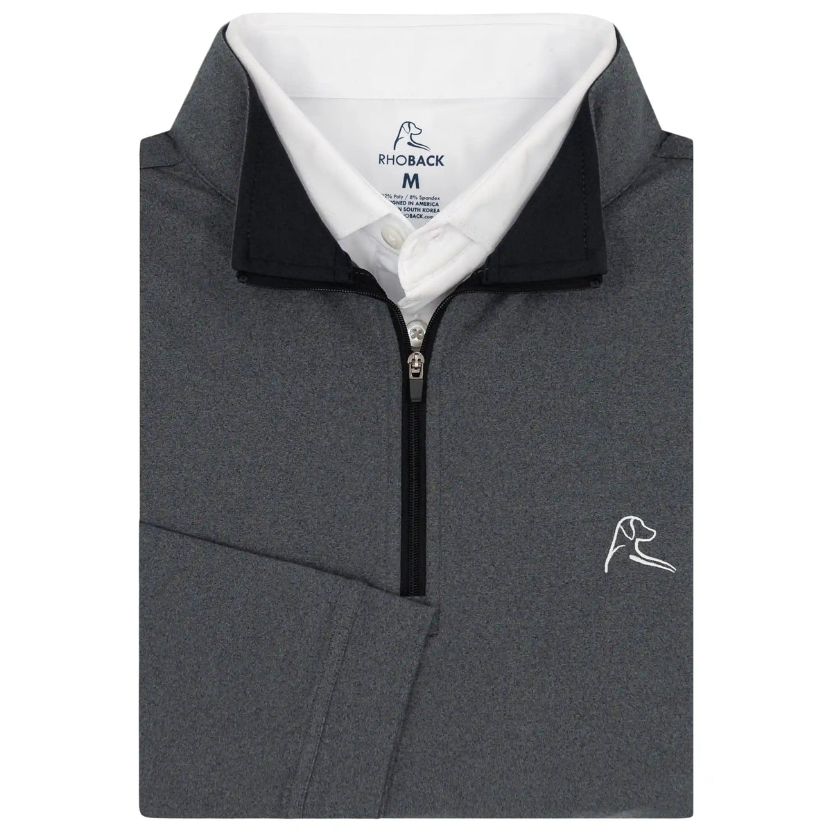 Heather Performance Q-Zip | Heather - Mason Grey/Boulder Grey