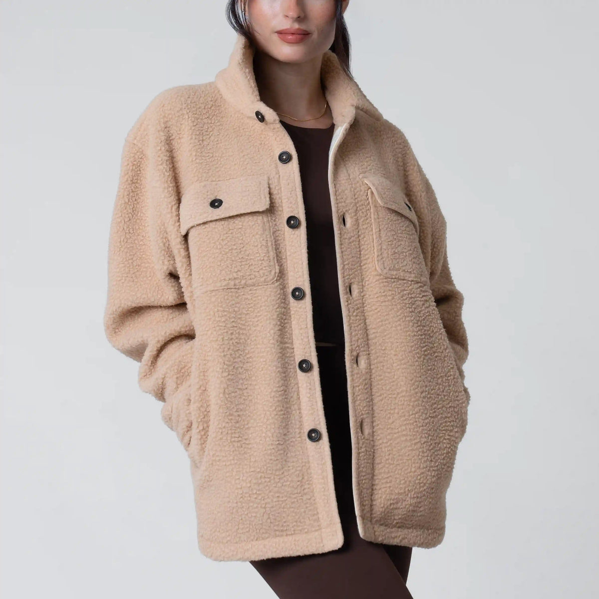 Summit Fleece Shirt Jacket | Solid - Latte (Women's)