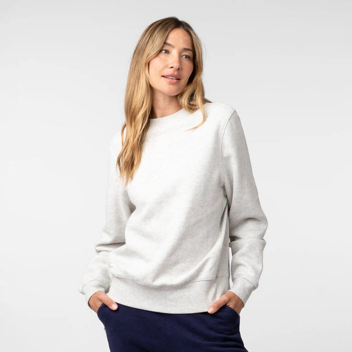 Ready Crewneck | Heather - Ivory (Women)