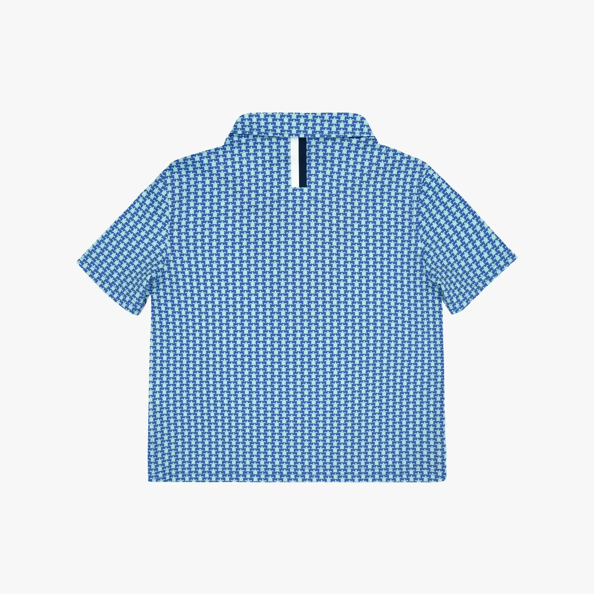 The Lil' Turtle Tile | Performance Polo | The Turtle Tile - Bunker Blue/Antigua Green