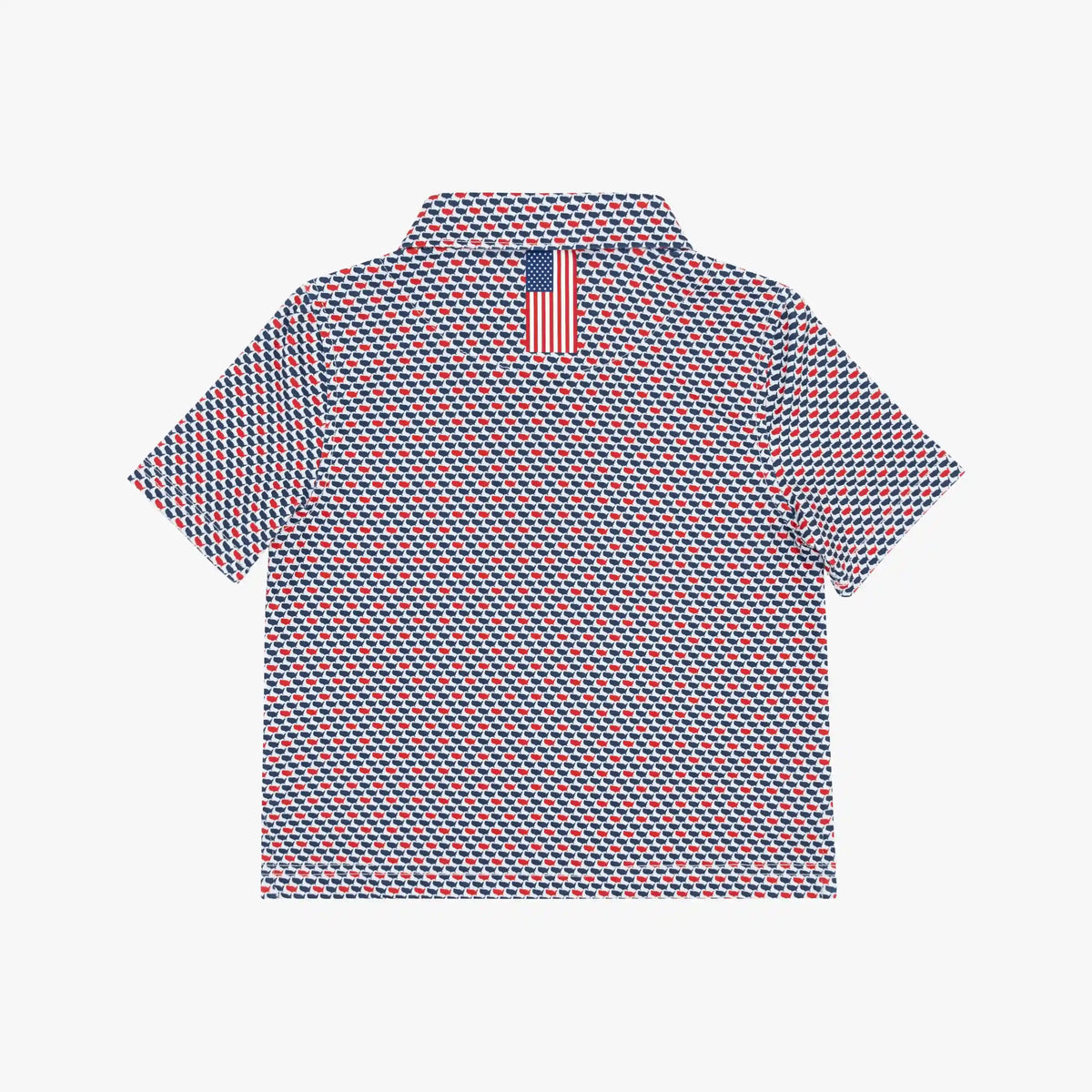 The Lil' 1776 | Performance Polo | The 1776 - Admiral Navy/Classic Red - USA
