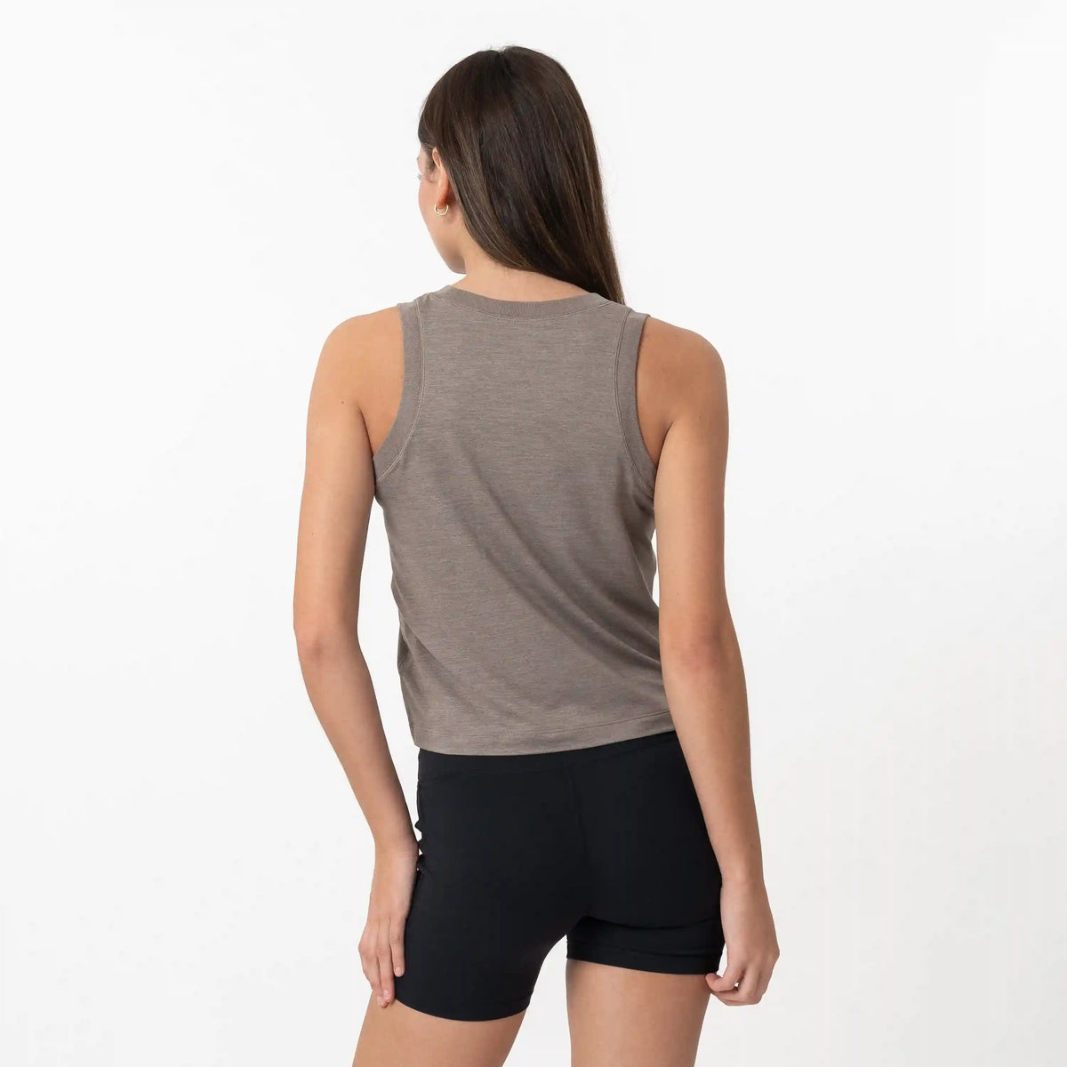 Drift Performance Crop Tank | Heather - Greyhawk/Greyhawk