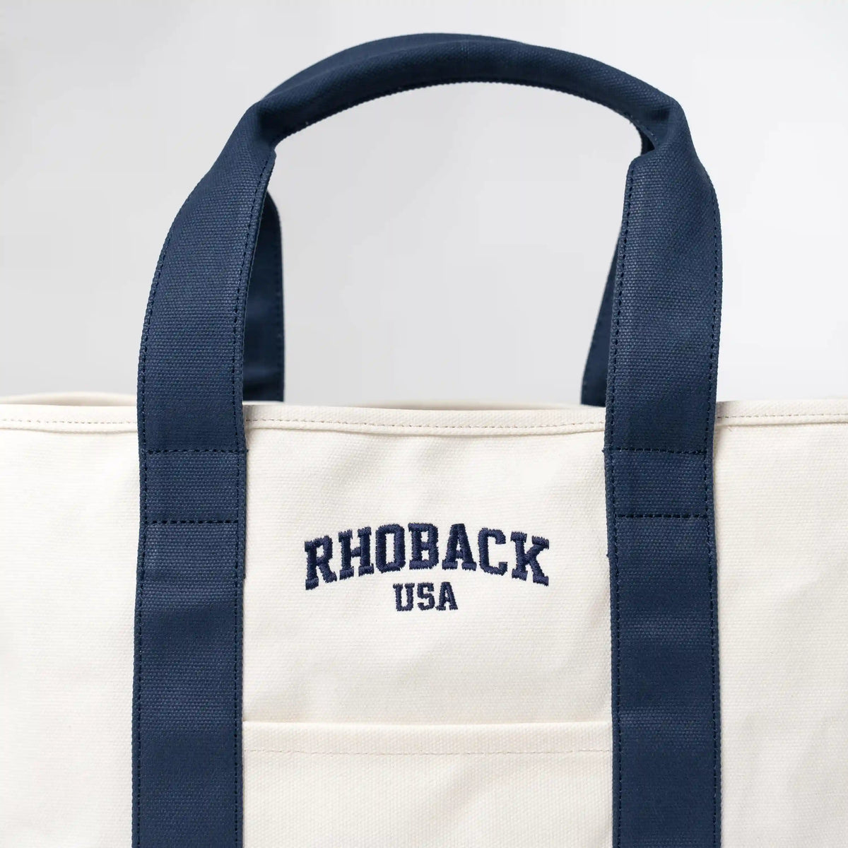 Easy-Go Canvas Tote | Solid - Ivory/Fleet Navy - Legacy