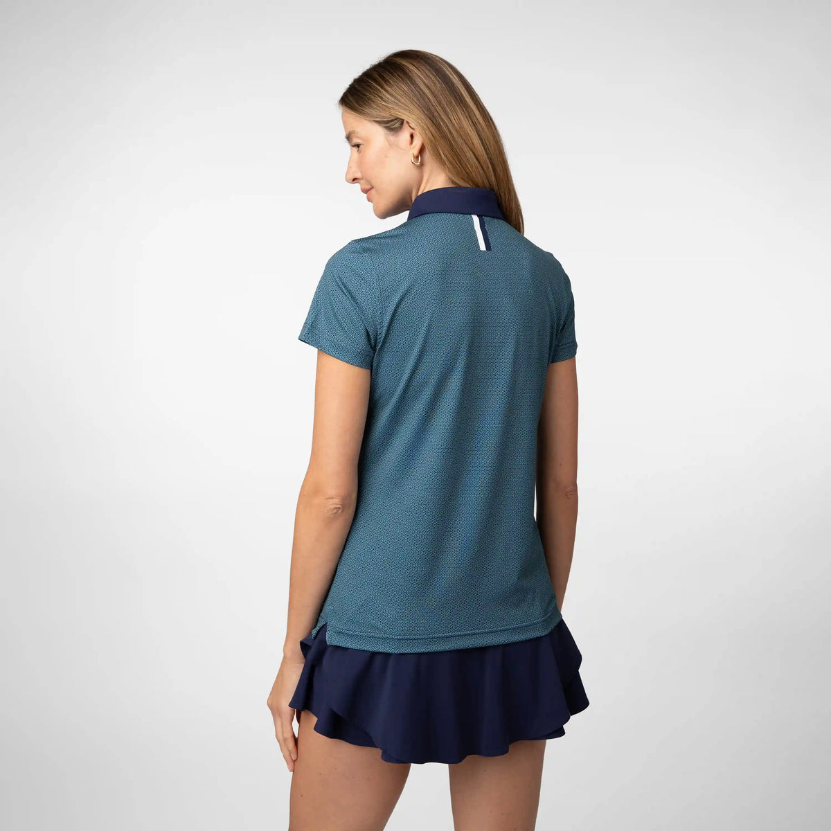Prism Performance Polo | The Prism - Leaf Green/Fleet Navy