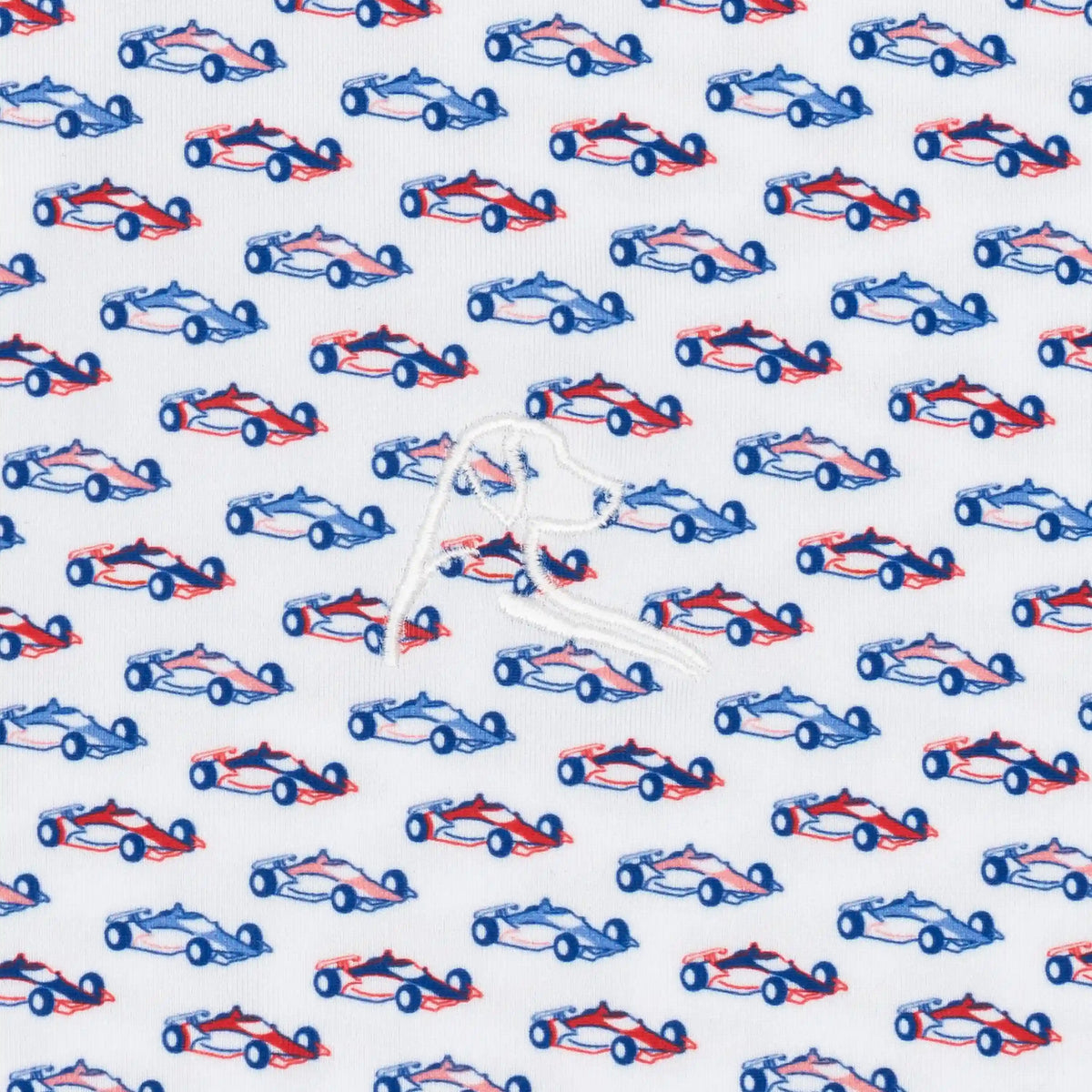 The Real Fast, Real Left | Performance Polo | The Real Fast, Real Left - White/Classic Red - USA