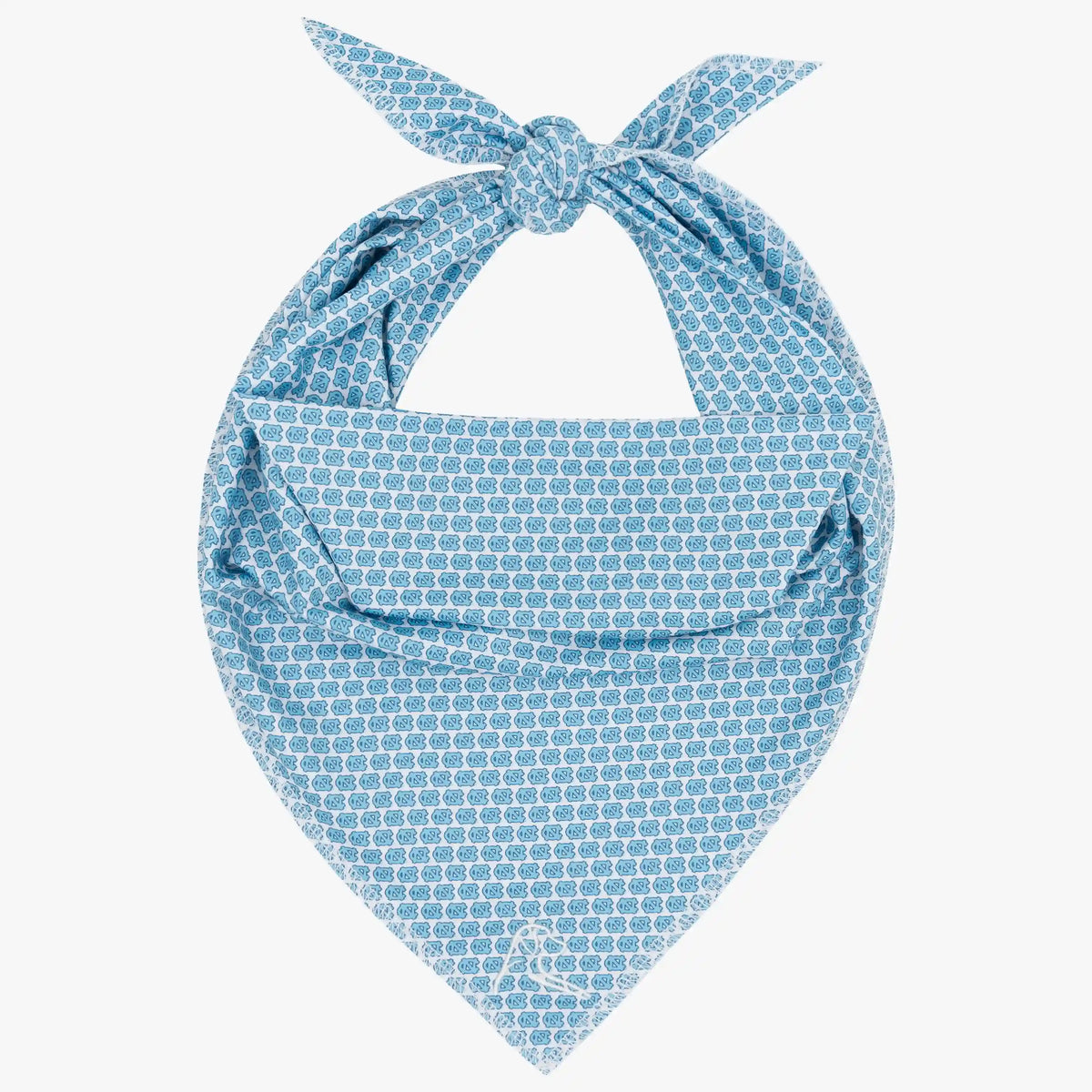 The UNC Tar Heel™ | Collegiate Bandana | The UNC Tar Heel™ - White/Powder Blue
