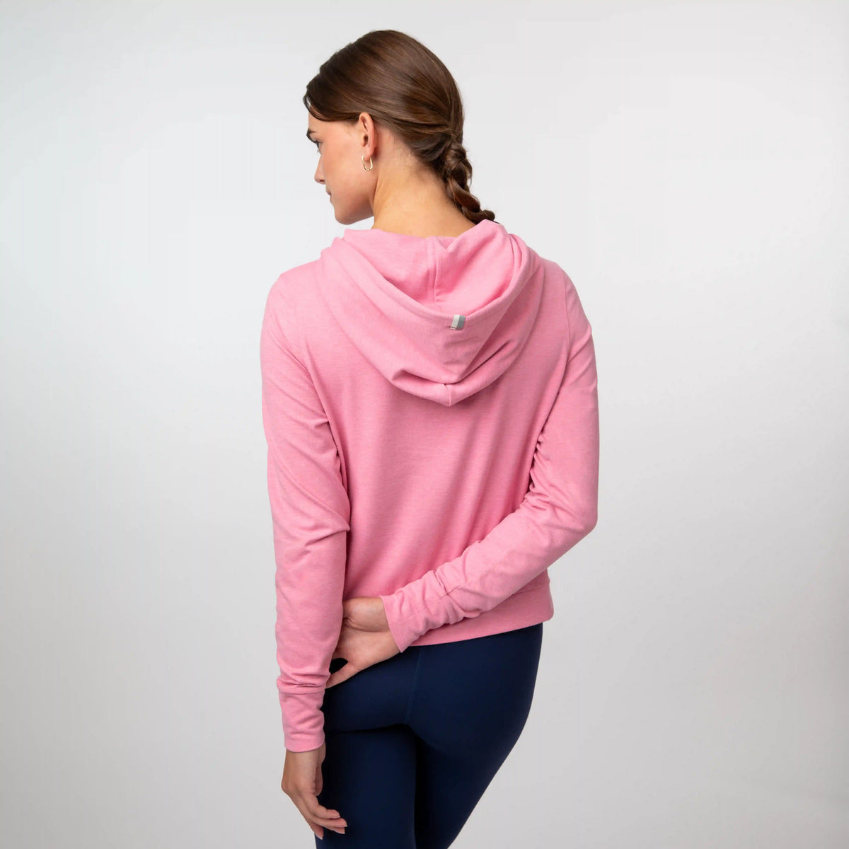Tempo Performance Hoodie | Heather - Cashmere Pink/Cashmere Pink