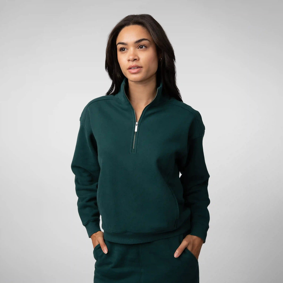 Serenity Half-Zip | Solid - Ponderosa Green