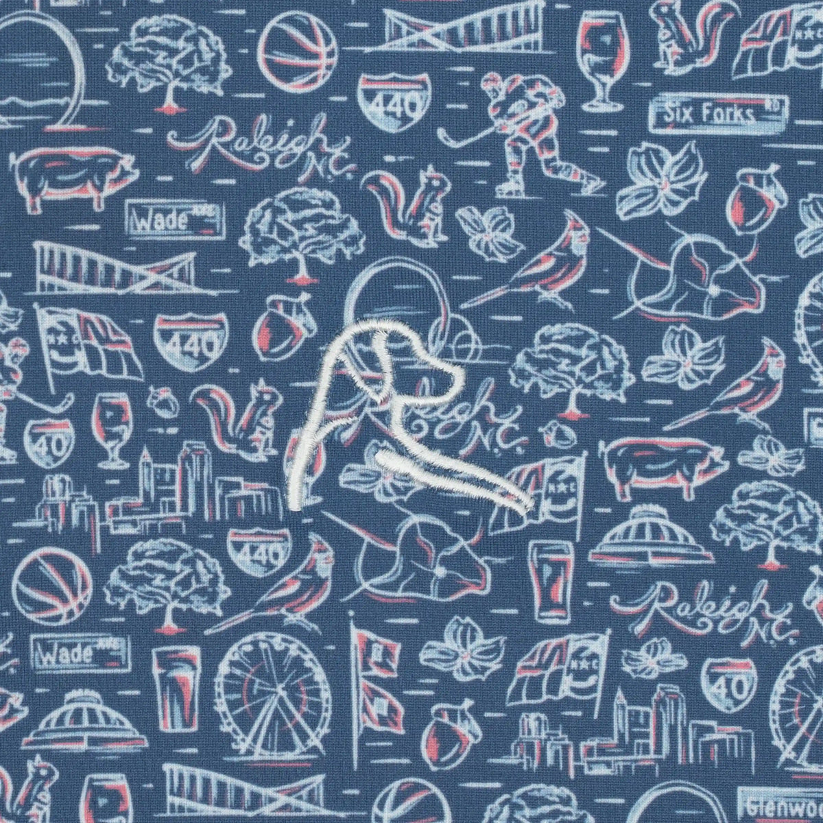 The City Of Oaks | Performance Polo | The City Of Oaks - Coastal Blue/Pure Blue - NC