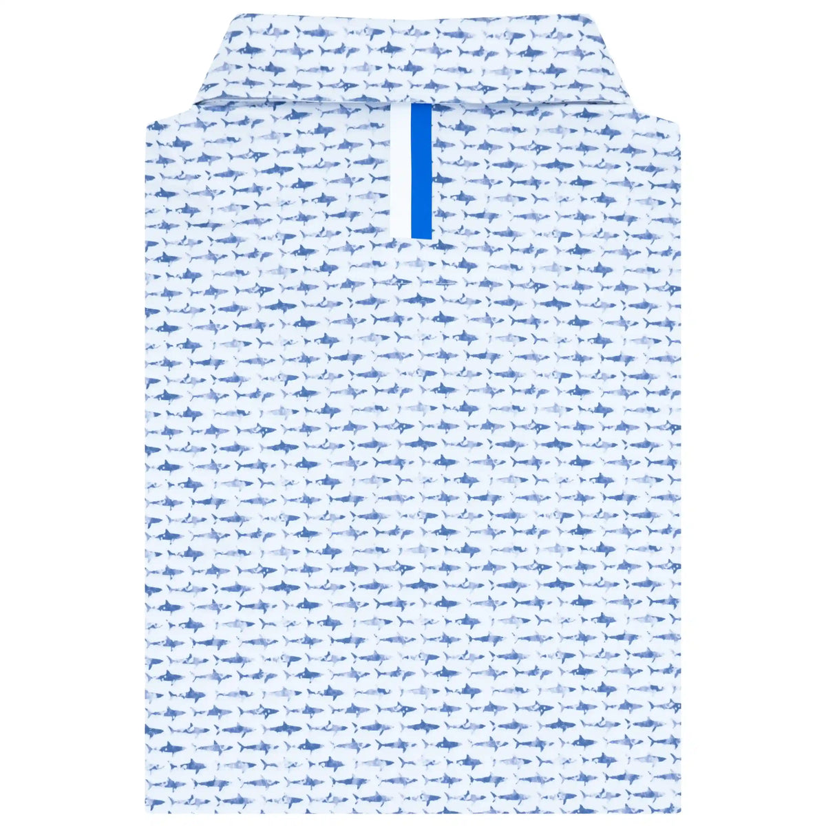 The Shark | Performance Polo | The Shark - White/Lavender Blue