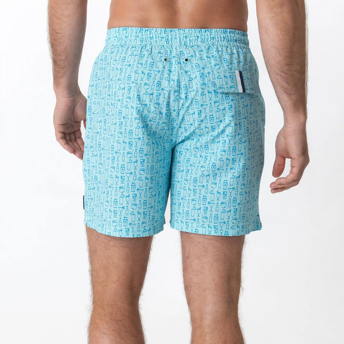 Medley Swim Trunk | The Tiki Time - Antigua Green/Birdie Blue