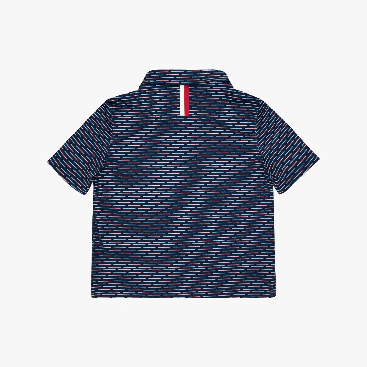 The Lil' Saber Stripe | Performance Polo | The Saber Stripe - Fleet Navy/Classic Red