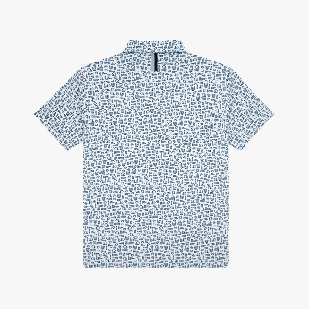 The Youth Penn State Gameday 2.0 | Collegiate Polo | The Penn State Gameday 2.0 - White/Indigo Blue - 1
