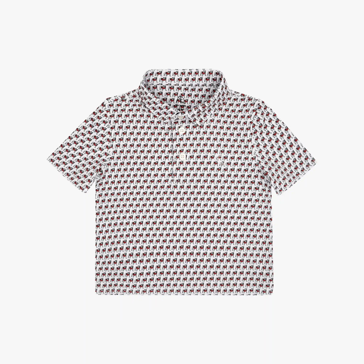 The Lil' Georgia Dawgs® | Collegiate Polo | The Georgia Dawgs® - White/Black