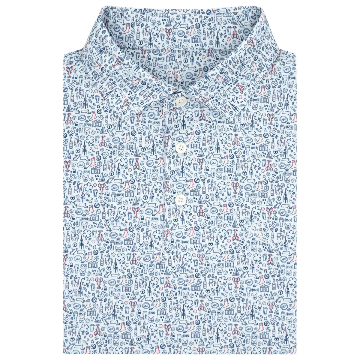 The City On A Hill | Performance Polo | The City On A Hill - White/Fleet Navy