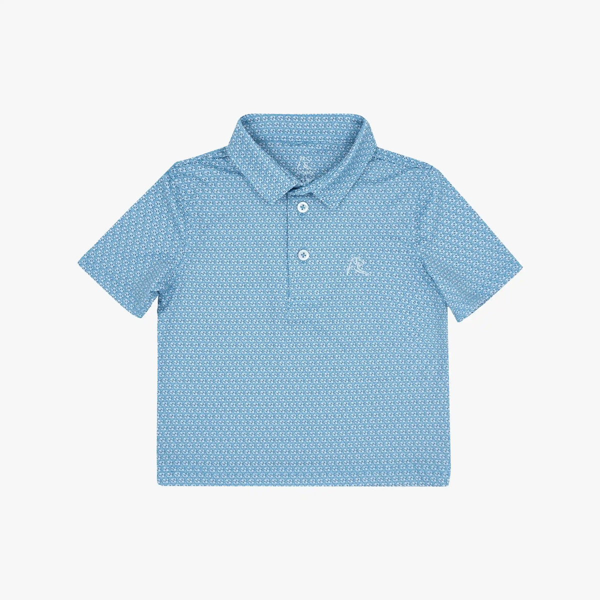 The Lil' UNC Tar Heel™ | Collegiate Polo | The UNC Tar Heel™ - Powder Blue/White