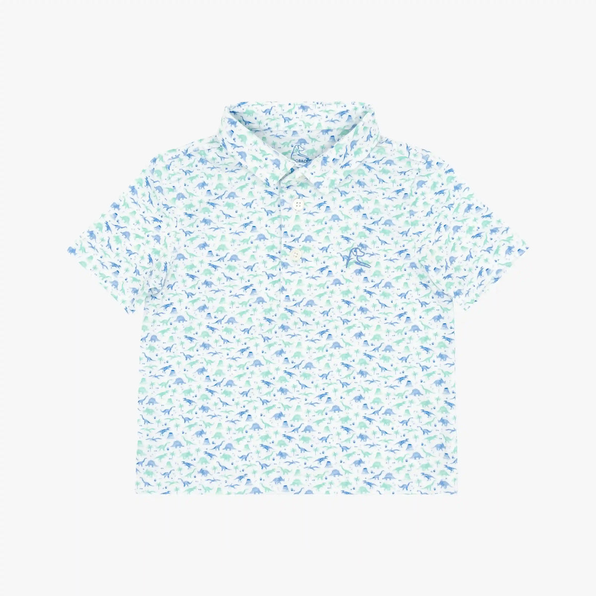 The Lil' Jurassic | Performance Polo | The Jurassic - White