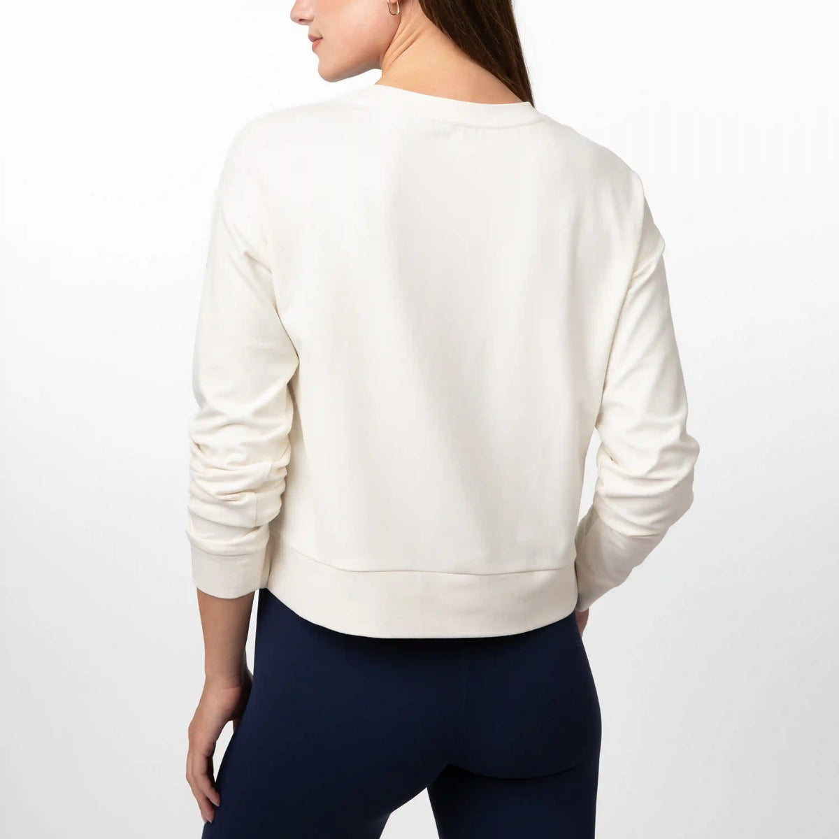 Tempo Crewneck | Heather - Ivory/Parchment White