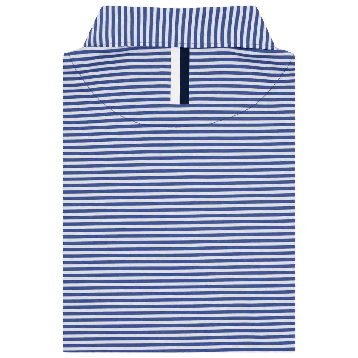 The Birdie Stripe | Performance Polo | The Birdie Stripe - Bunker Blue/White