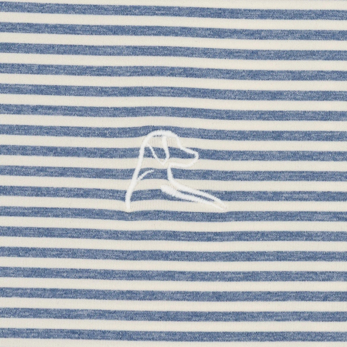 The Barts Heather Stripe | Performance Polo | The Barts Heather Stripe - Coastal Blue/Ivory