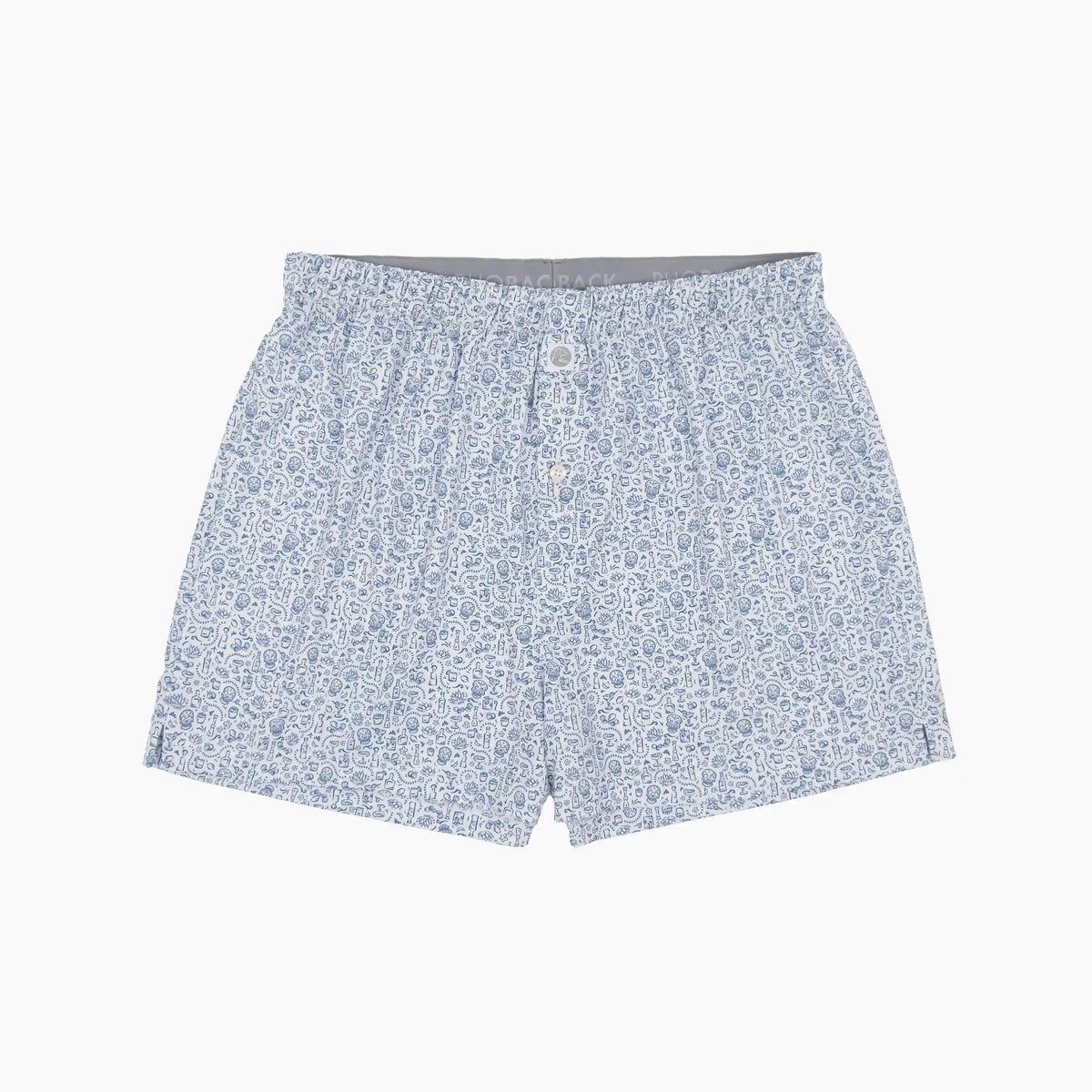 Breeze Performance Boxer | The Tequila - White/Short Stop Blue
