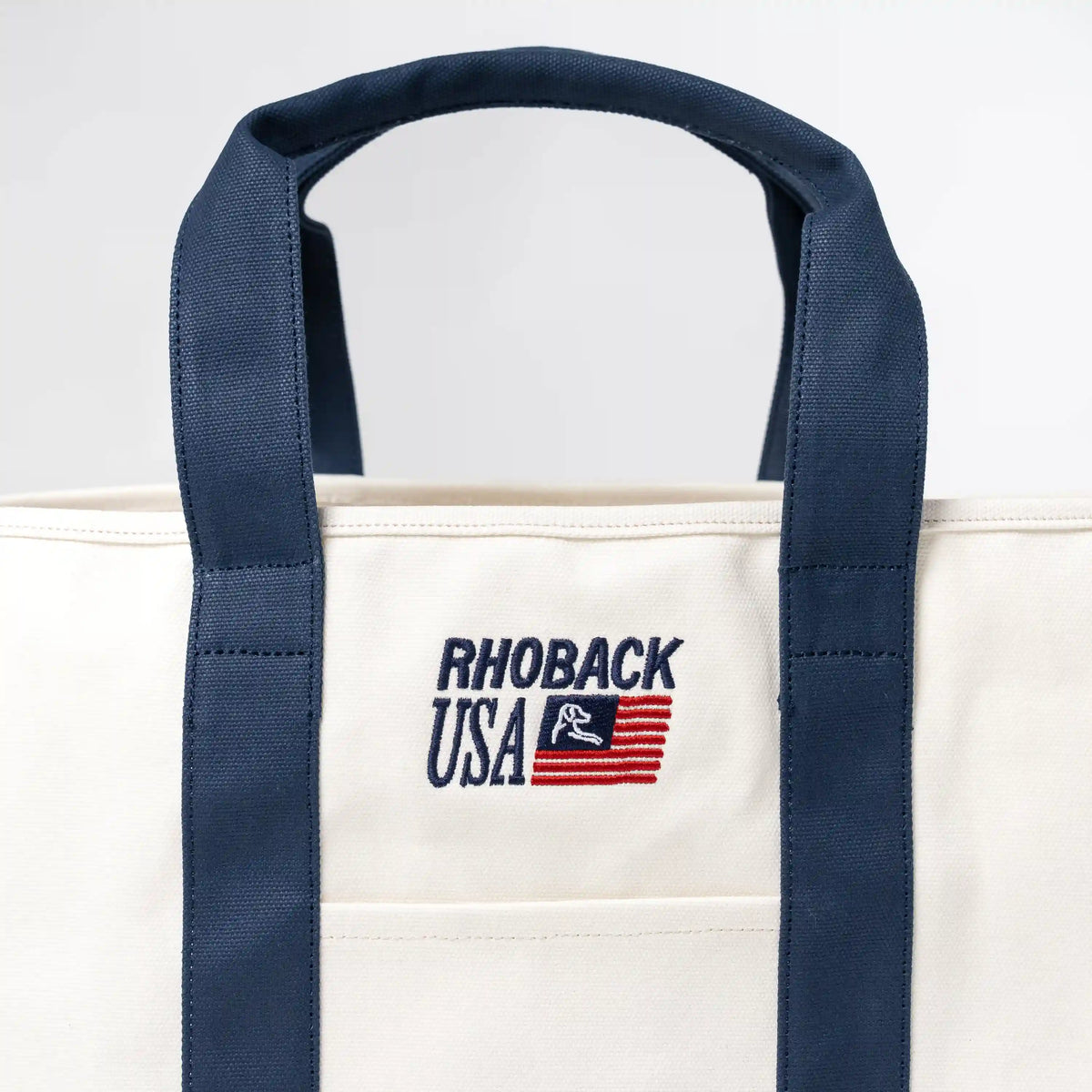 Easy-Go Canvas Tote | Solid - Ivory/Fleet Navy - 1990