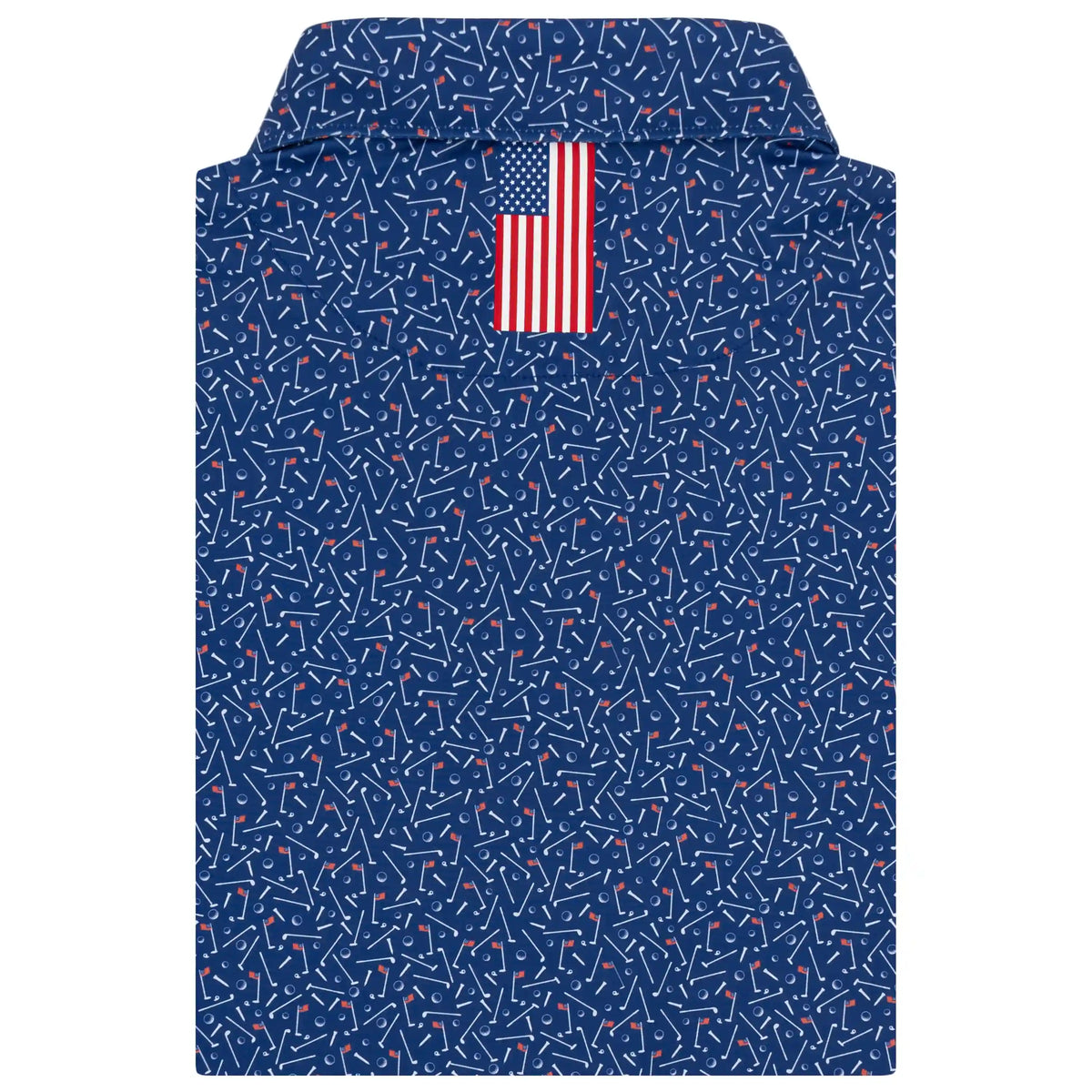 The Mulligan | Performance Polo | The Mulligan - Deep Blue/White - USA