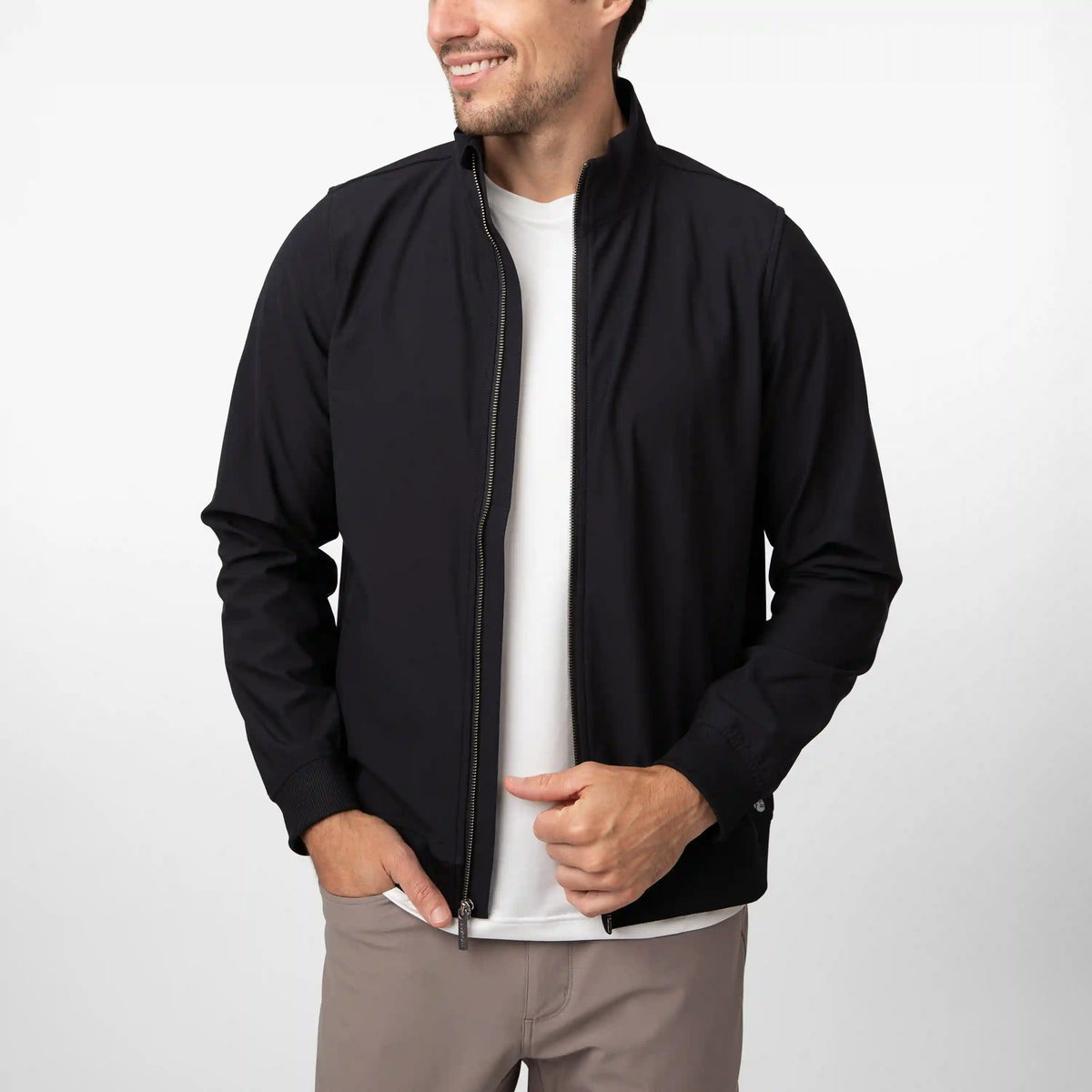 Delta Bomber Jacket | Solid - Midnight Black