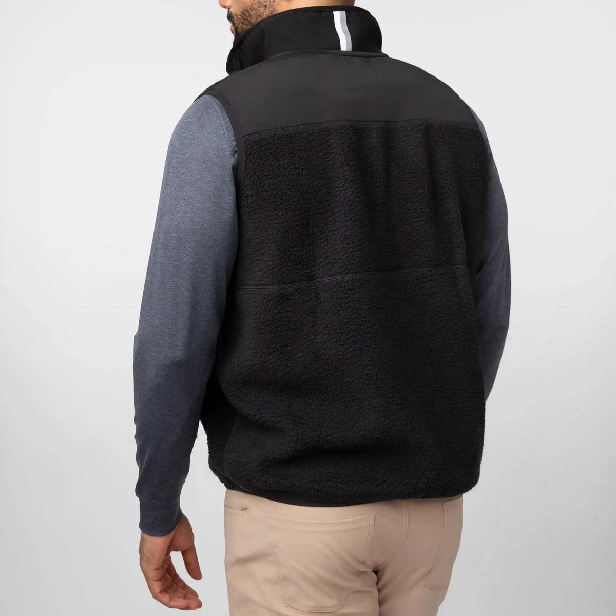 Summit Crest Full-Zip Vest | Solid - Midnight Black