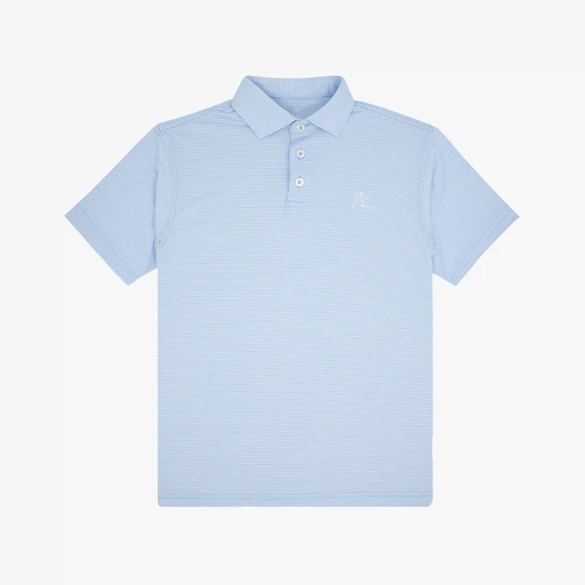 The Youth Crispy Stripe | Performance Polo | The Crispy Stripe - Oxford Blue/White