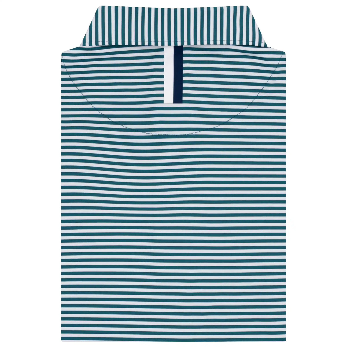 The Birdie Stripe | Performance Polo | The Birdie Stripe - Midnight Green/White