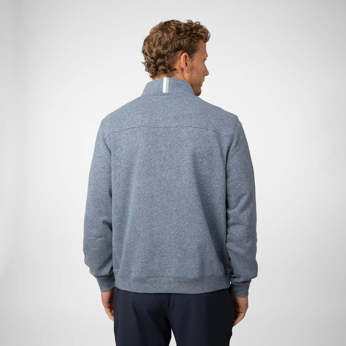 Ready Half-Zip | Heather - Blue Steel