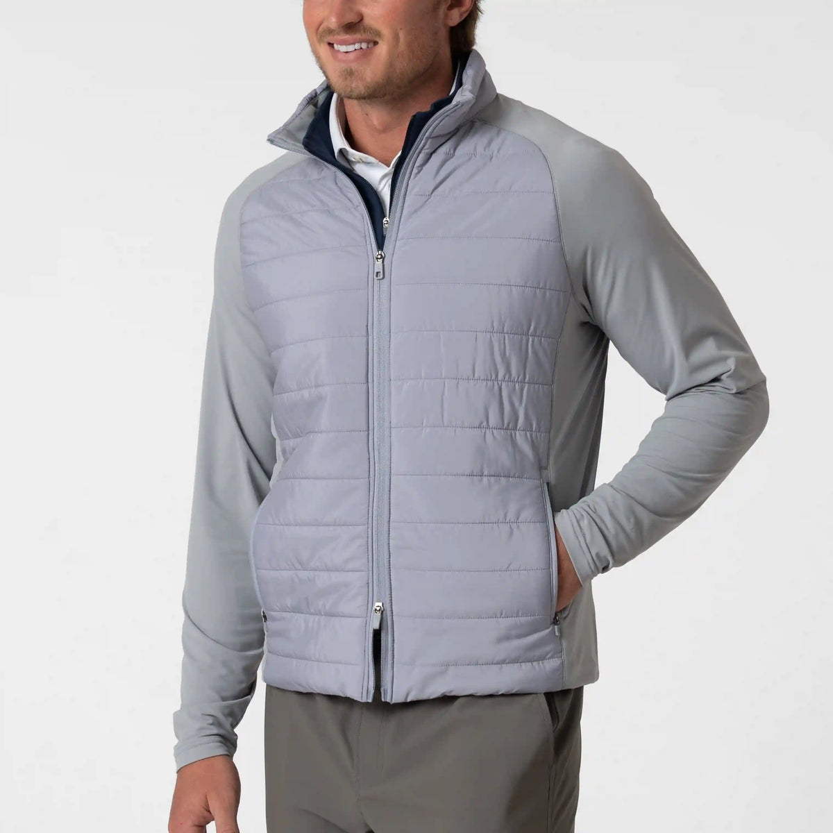 Fulton Hybrid Jacket | Solid - Stainless Steel