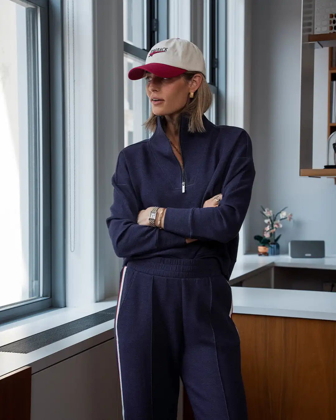 Aspire Half-Zip | Heather - Indigo Blue