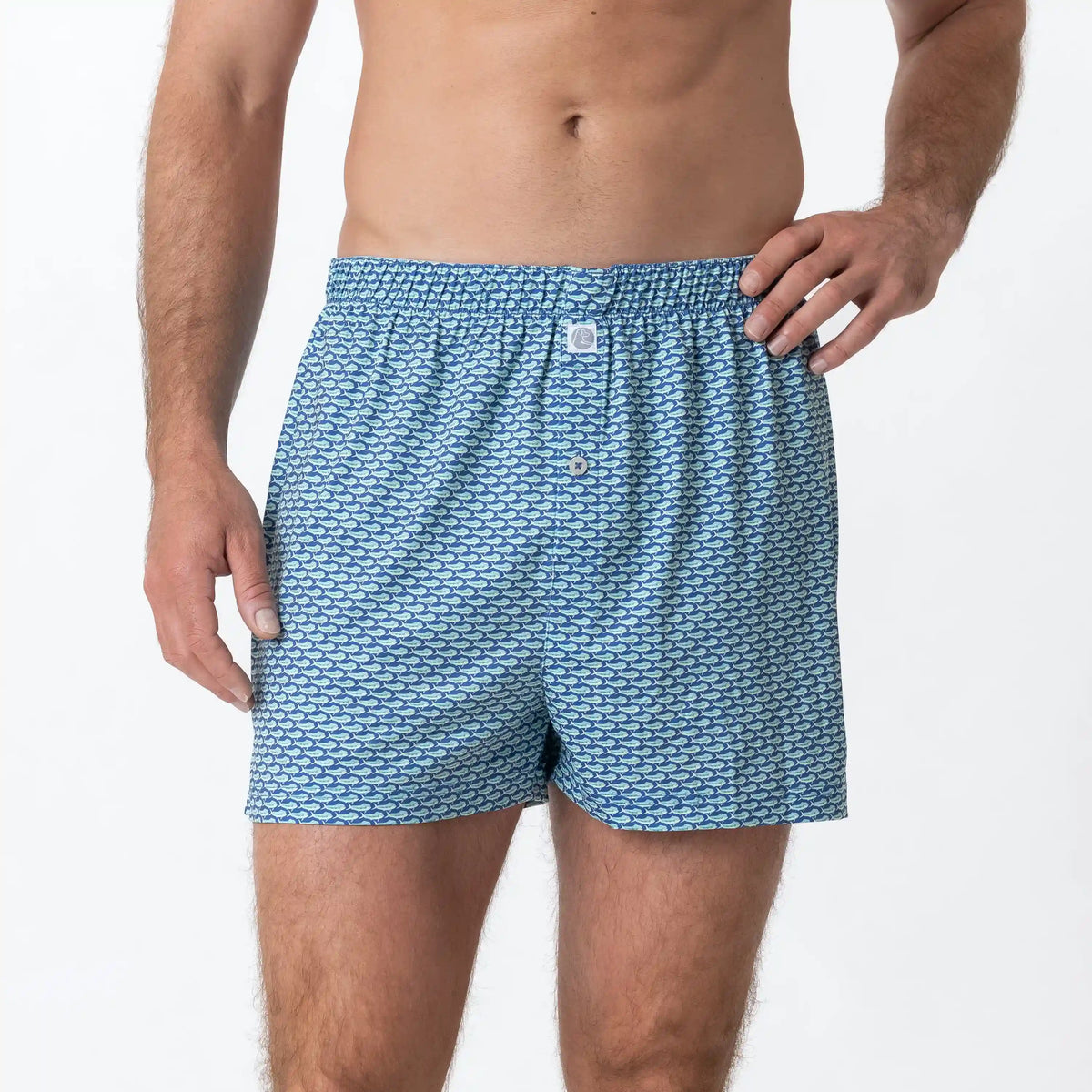 Breeze Performance Boxer | The Mini Mahi - Bunker Blue/Bright Jade
