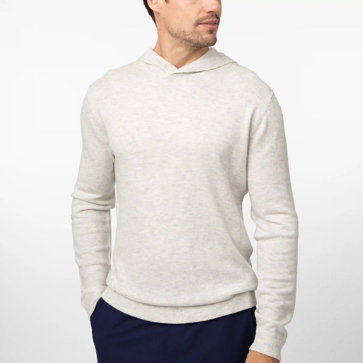 Hogan Sweater Hoodie | Heather - Stainless Steel/Stainless Steel