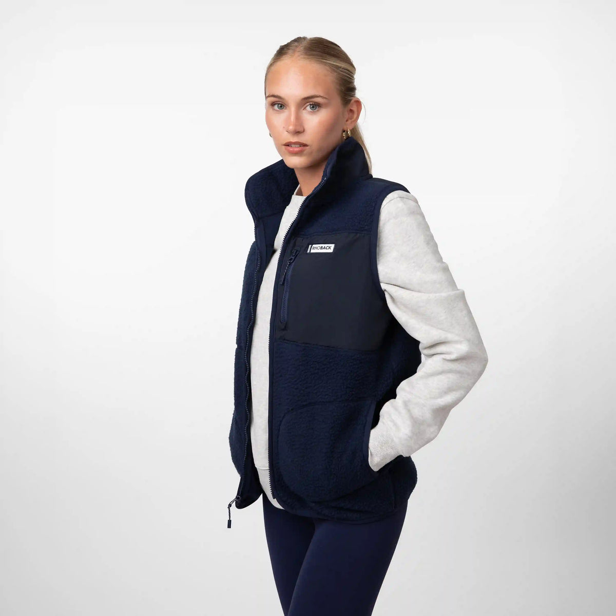 Summit Crest Full-Zip Vest | Solid - Fleet Navy (Women's)