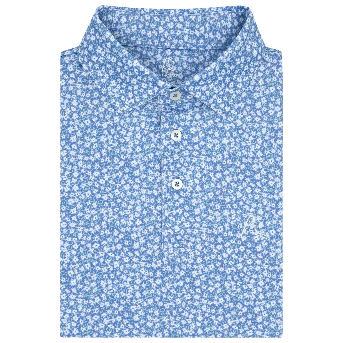 The Dew Flower | Performance Polo | The Dew Flower - Lavender Blue/White