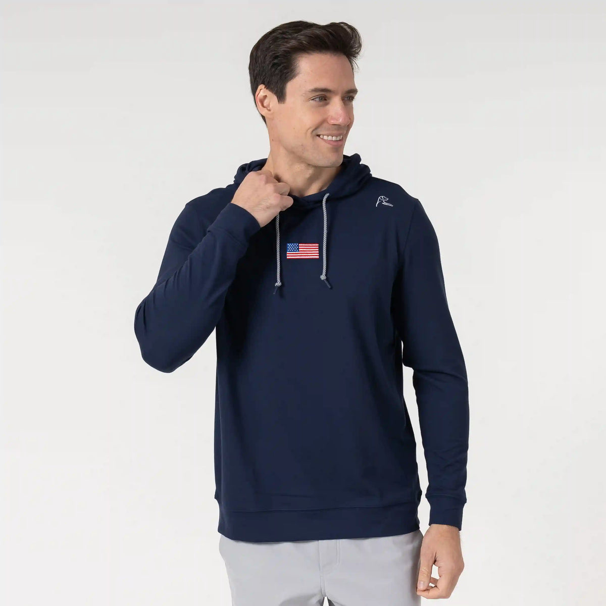 Hesi Performance Hoodie | Solid - Fleet Navy USA - USA 4 RED