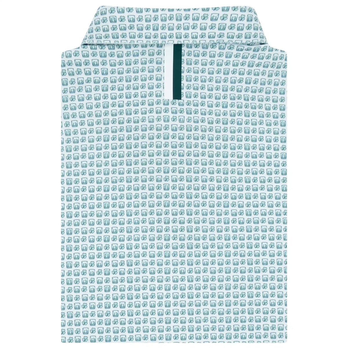 The On The Sham-Rocks | Performance Polo | The On The Sham-Rocks - White/Antigua Green