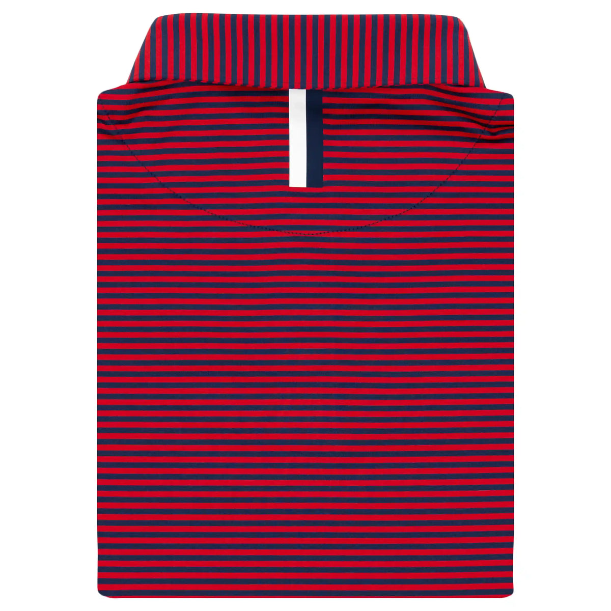 The Birdie Stripe | Performance Polo | The Birdie Stripe - Cardinal Red/Fleet Navy
