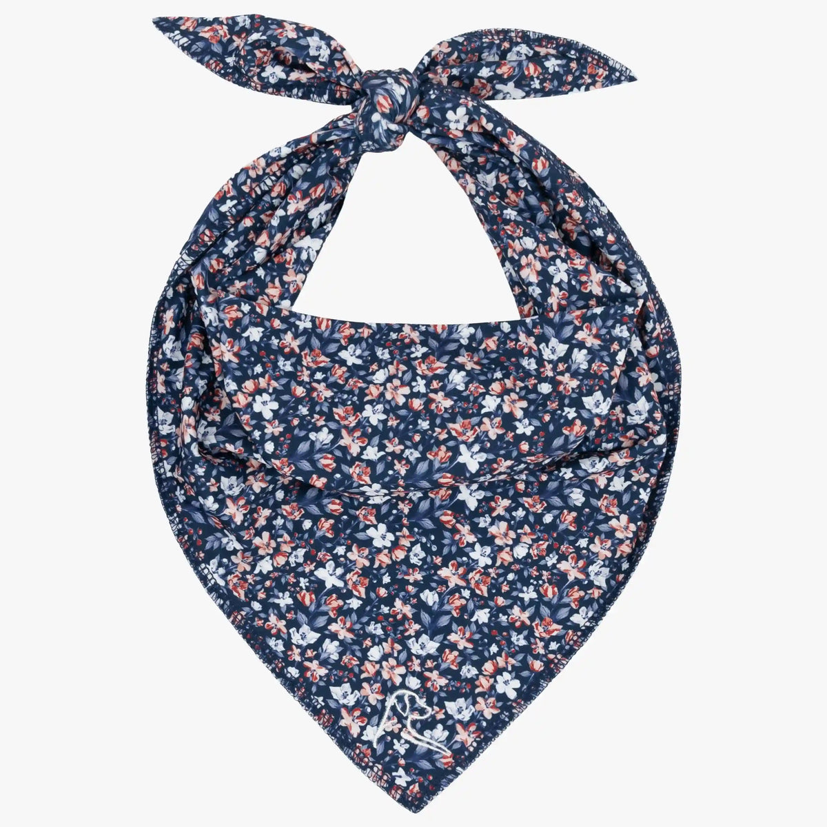 The All American Floral | Performance Bandana | The All American Floral - Fleet Navy/Flag Red
